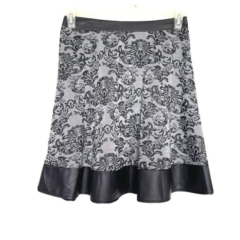 Studio 253 Womens Skirt Small Jacquard Leather Rodeo Western cowgirl Bohemian